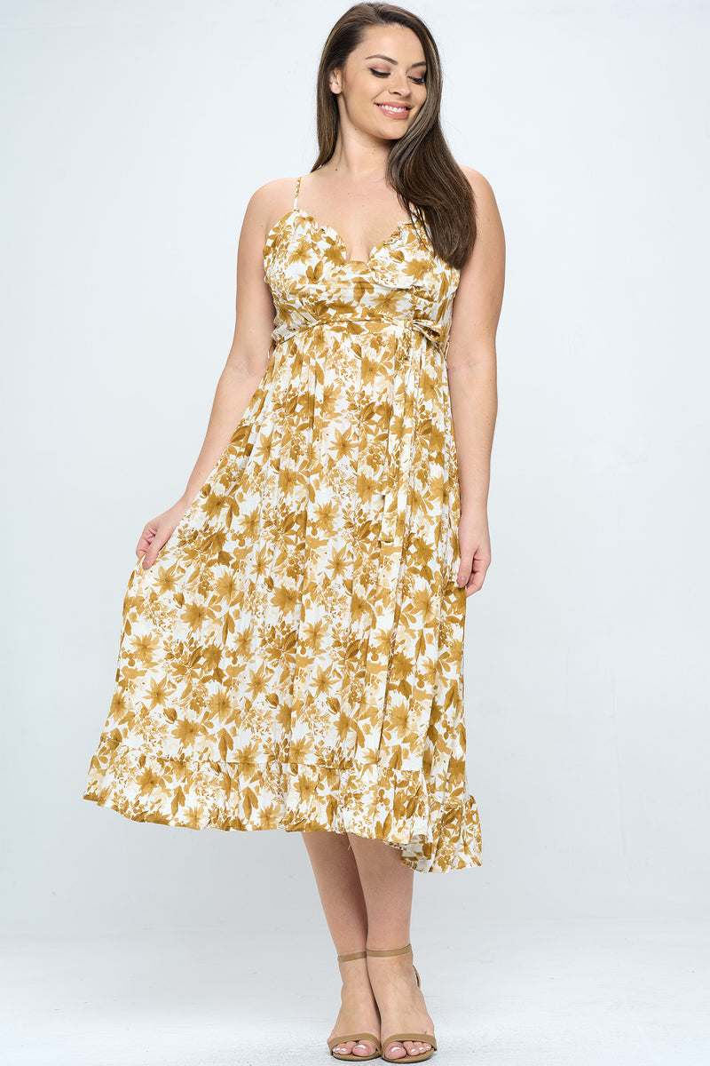 Plus Size Flora Midi Dress - Finding July