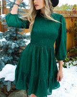 Home For The Holidays Satin Dress - Finding July